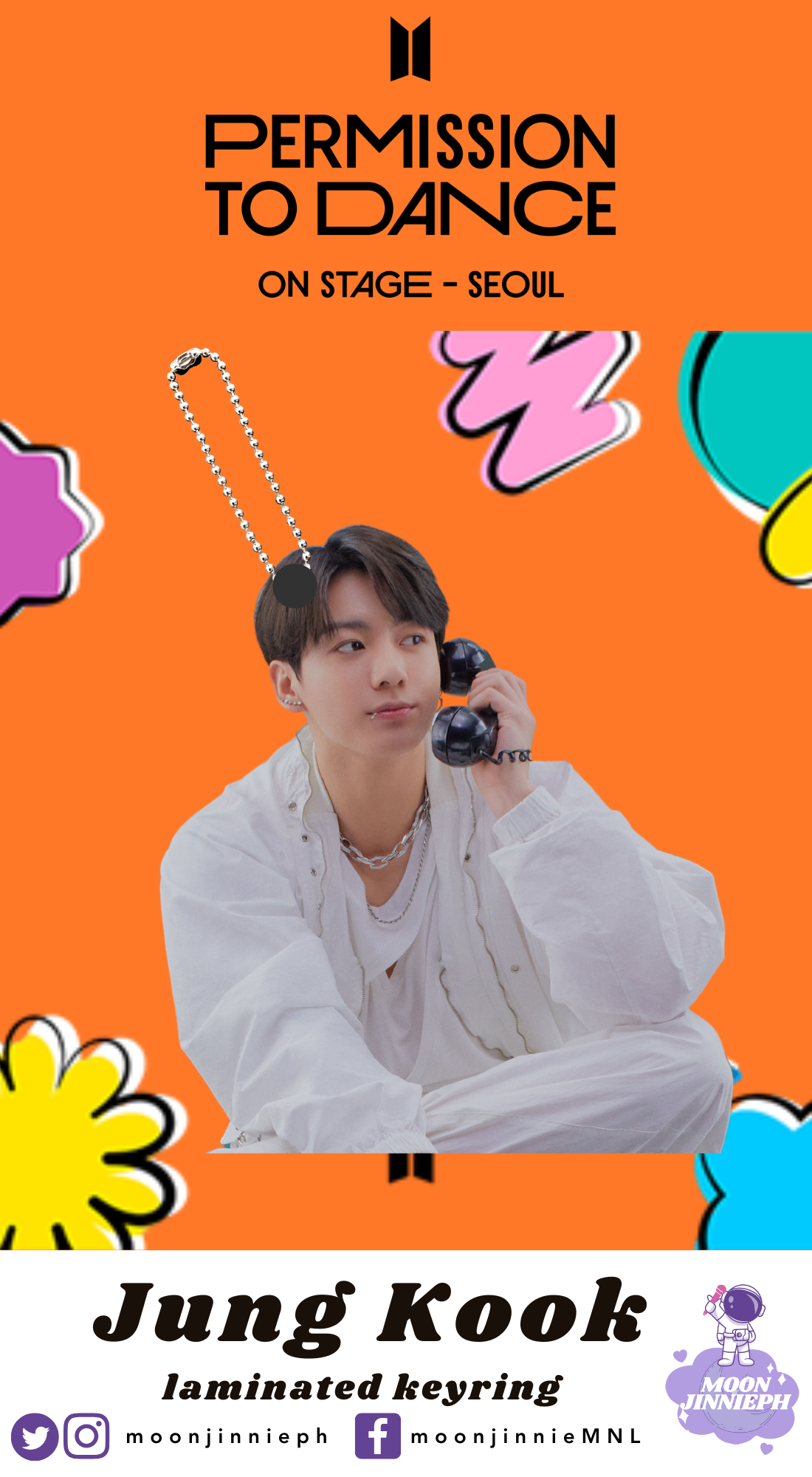 FOR BTS PTD BUYERS (SET/TINGI) ONLY - LAMINATED KEYRING