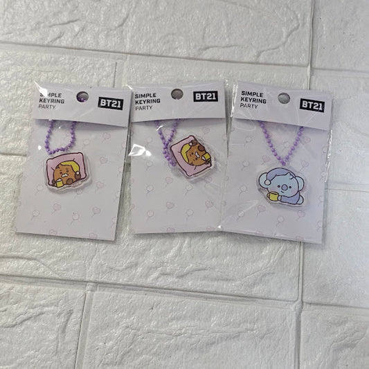 BT21 Simple Keyring Party