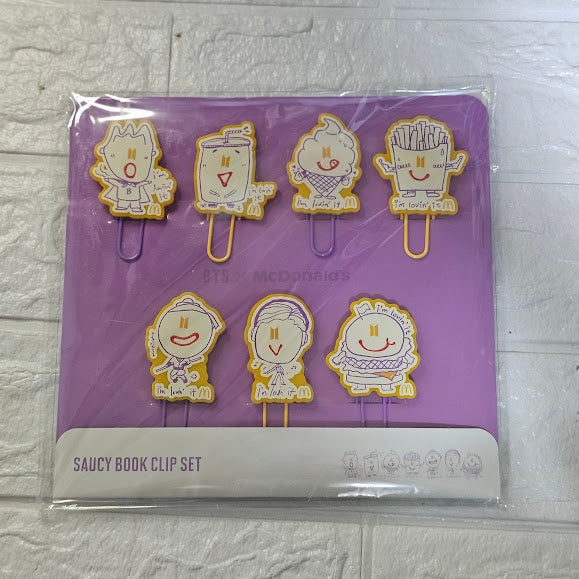 BTS x Mcdonalds Saucy Book Clip Set