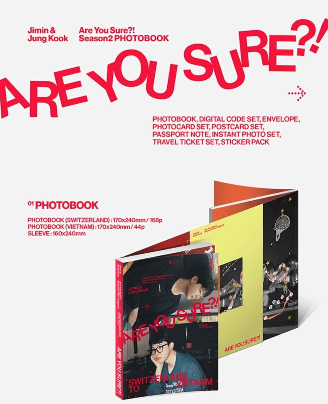 JIMIN x JUNG KOOK 'ARE YOU SURE?! SEASON2' PHOTOBOOK