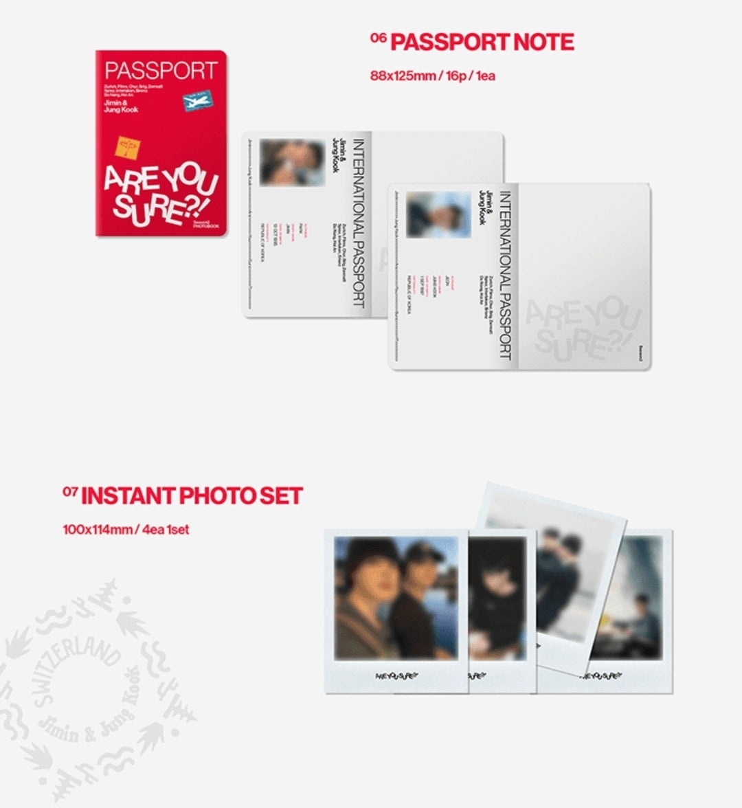 JIMIN x JUNG KOOK 'ARE YOU SURE?! SEASON2' PHOTOBOOK