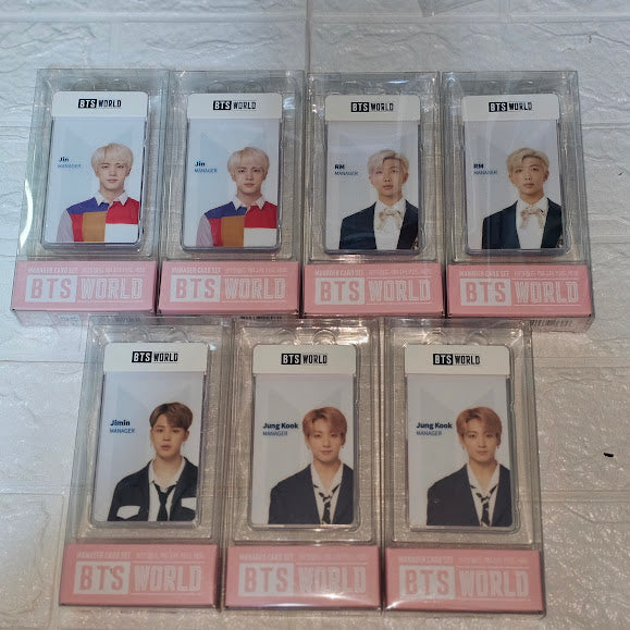 BTS World Manager Card Set