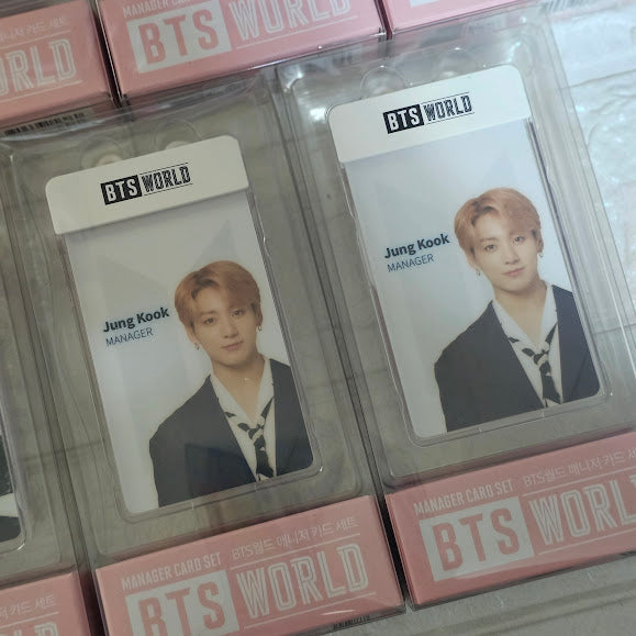 BTS World Manager Card Set