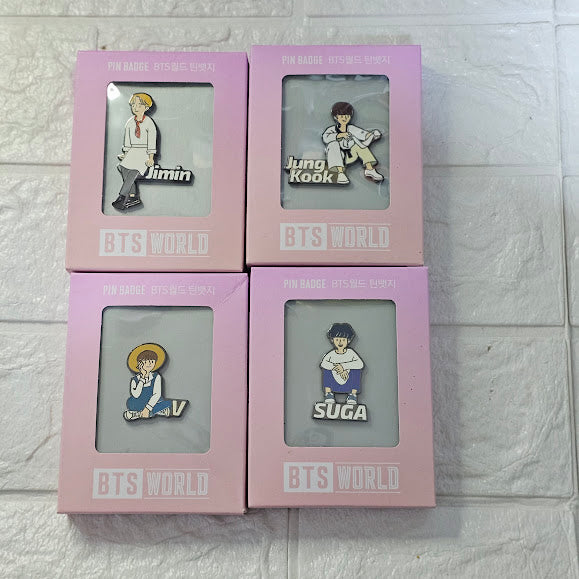 BTS World Pin Badge